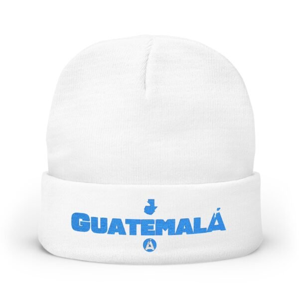 Cozy Guatemala Knit Beanie, Embroidered Beanie Hat, Winter Accessory, Travel Gift, Warm Beanie, Unique Gift for Her
