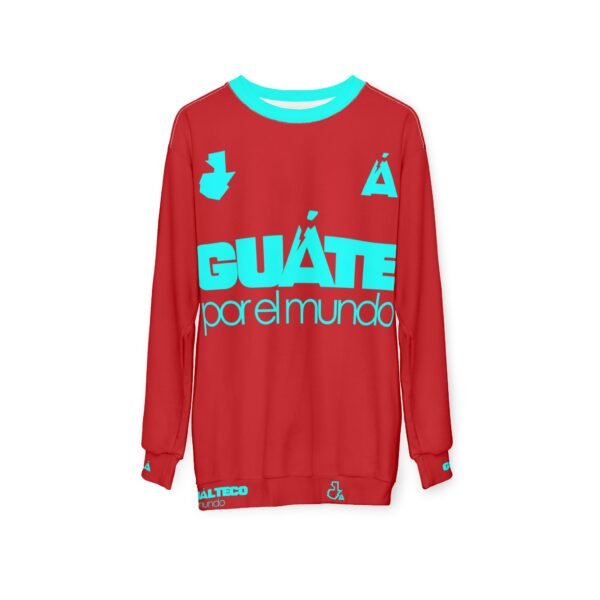 Colorful Guatemala Pride Unisex Sweatshirt, AOP, Cozy Apparel, Gift for Travelers, Celebrating Culture, Unisex Streetwear