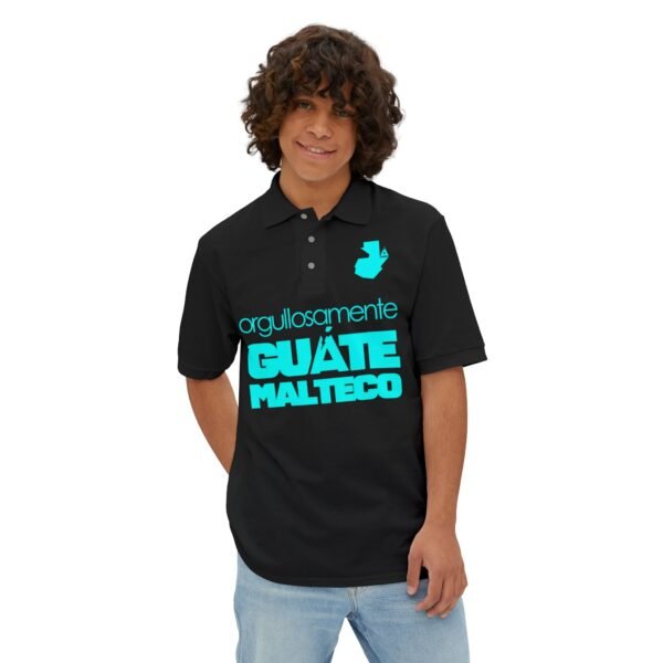 Pique Polo for Proud Guatemalans, Casual Tee, Summer Wear, Gift for Dad, Ethnic Pride Shirt, Everyday Comfort Top