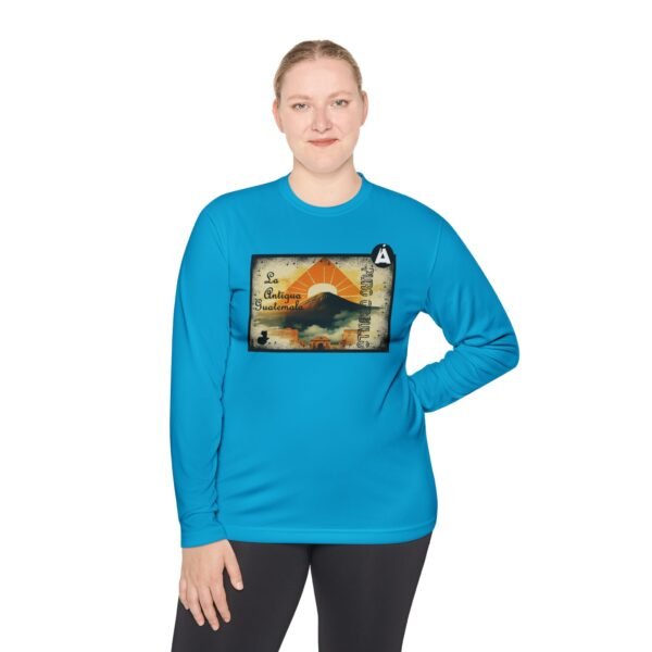 Camiseta de La Antigua Guatemala, manga lasrga, unisex, para viajeros, ropa de aventura única.