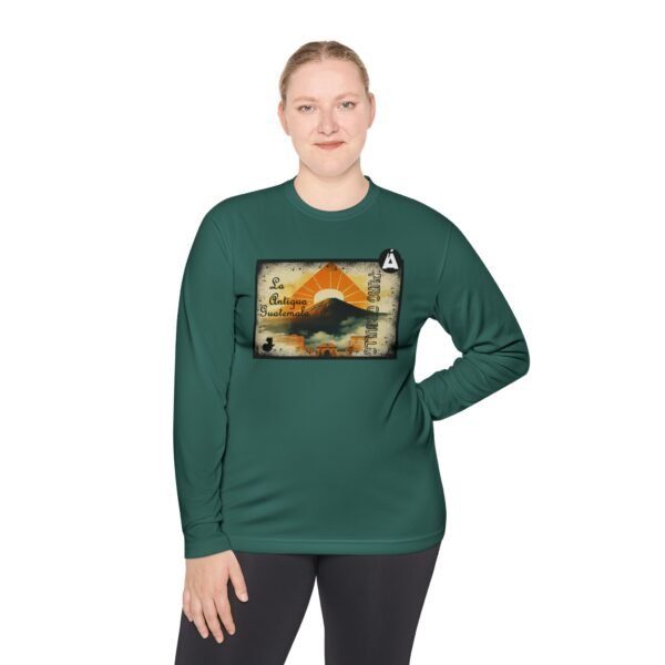 Camiseta de La Antigua Guatemala, manga lasrga, unisex, para viajeros, ropa de aventura única.