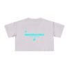Chic Women's Crop Tee with Turquoise Geometric Design, Stylish Summer Top, Trendy Women's Tee, Casual Wear, Perfect for Festivals, Gifts
