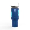Elegante taza térmica de GUATE, ideal para quienes disfrutan de sus bebidas en movimiento.