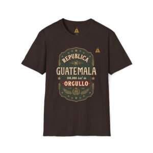 Camiseta unisex vintage de Guatemala con un estilo suave, perfecta para uso casual y como souvenir.