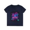 Retro V-Neck T-Shirt with 80's Neon Design, Fun Casual Wear, Perfect for Retro Parties, Birthdays, Gifts for Nostalgia Lovers