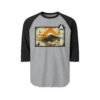 Camiseta de La Antigua Guatemala, manga tres cuartos estilo retro, unisex, para viajeros, ropa de aventura única.