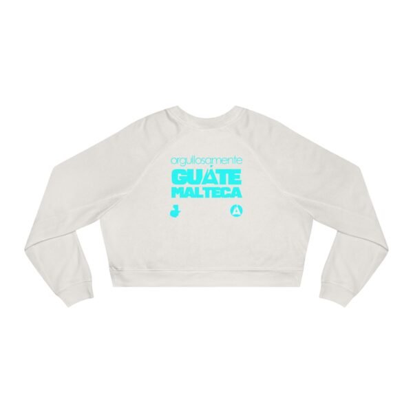 Chic Guatemala Map Cropped Fleece Pullover, Casual Top, Women's Hoodie, Gift for Her, Summer Style, Trendy Sweatshirt