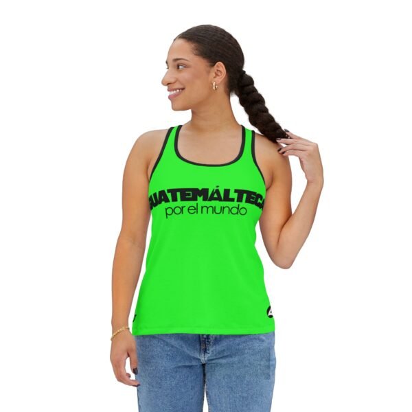 Camiseta sin mangas de GUATE para mujer, divertida y colorida para el verano o hacer ejercicio.