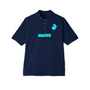 Pique Polo for Proud Guatemalans, Casual Tee, Summer Wear, Gift for Dad, Ethnic Pride Shirt, Everyday Comfort Top