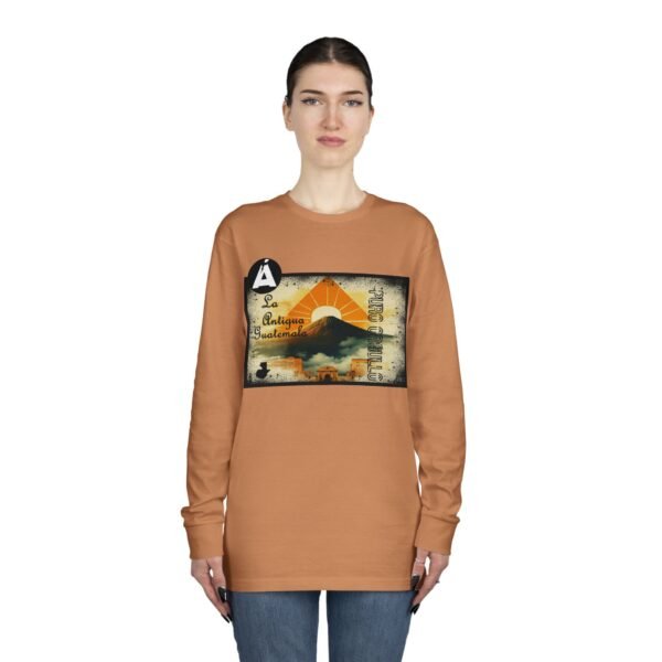 Camiseta de La Antigua Guatemala, manga larga, unisex, para viajeros, ropa de aventura única.