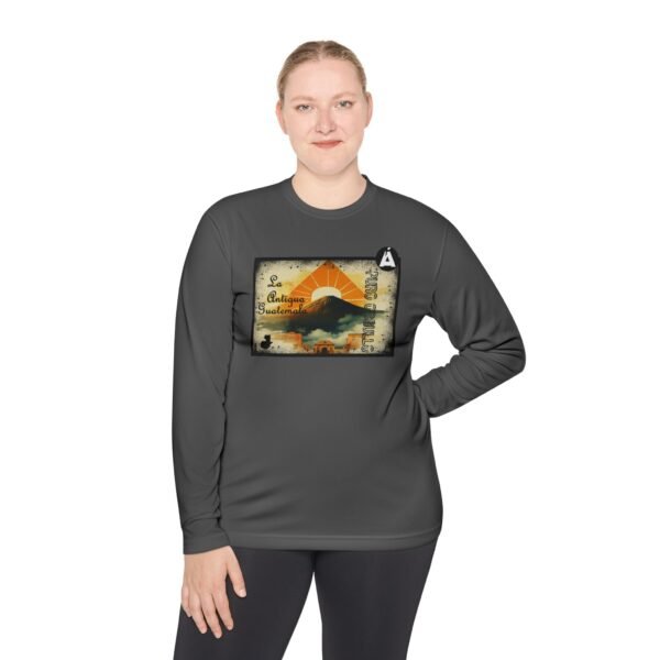 Camiseta de La Antigua Guatemala, manga lasrga, unisex, para viajeros, ropa de aventura única.