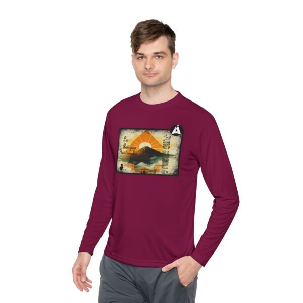 Camiseta de La Antigua Guatemala, manga lasrga, unisex, para viajeros, ropa de aventura única.