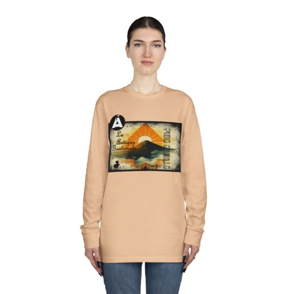 Camiseta de La Antigua Guatemala, manga larga, unisex, para viajeros, ropa de aventura única.