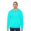 Vibrant Turquoise Unisex Pullover Hoodie, Cozy Everyday Wear, Perfect for Casual Outings, Gift for Friends, Comfortable Winter Layer
