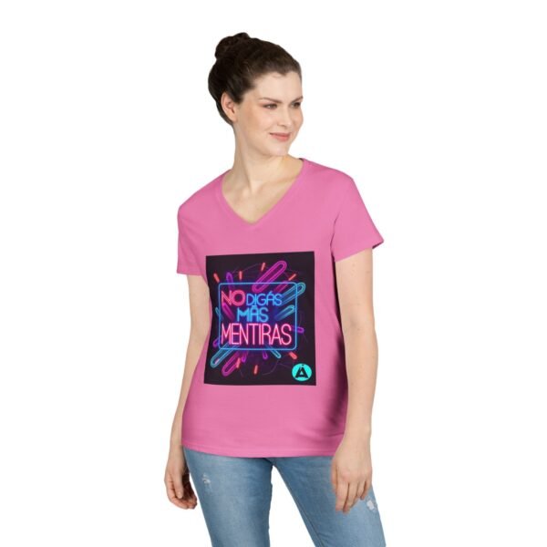 Retro V-Neck T-Shirt with 80's Neon Design, Fun Casual Wear, Perfect for Retro Parties, Birthdays, Gifts for Nostalgia Lovers