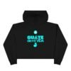 Sudadera corta con capucha de GUATE, estilo moderno y desenfadado, ideal para salidas o para relajarse en casa.