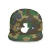 Gorra snapback con mapa de GUATE, perfecta como accesorio de moda para días de verano y salidas informales.
