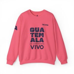 Mantente abrigado y con estilo con esta sudadera unisex Guatemala Un sentimiento VIVO. Perfecta para compartir tu orgullo.