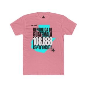 Una camiseta unisex de algodón que exhibe con orgullo la herencia guatemalteca, una opción versátil para cualquier ocasión.