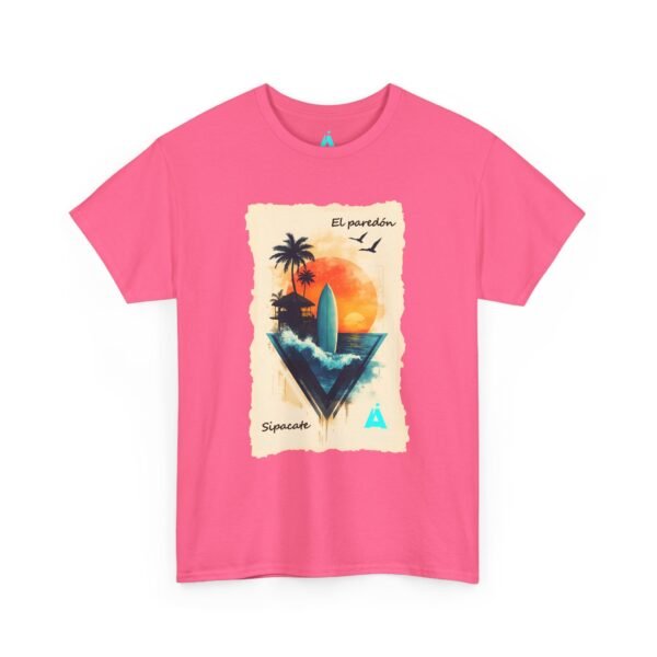 Vive un ambiente tropical con esta camiseta Sunset, unisex, perfecta para los amantes de la playa.