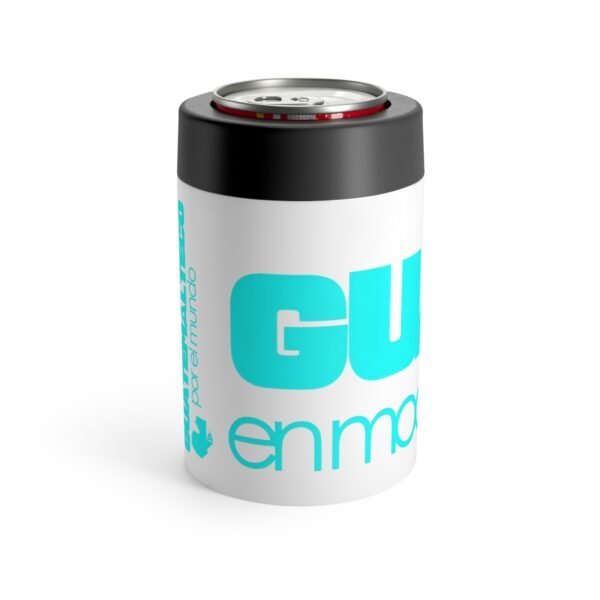 Enfriador de latas de cerveza de GUATE. Ideal para disfrutar del fútbol.