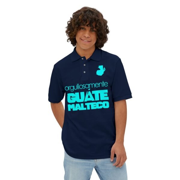 Pique Polo for Proud Guatemalans, Casual Tee, Summer Wear, Gift for Dad, Ethnic Pride Shirt, Everyday Comfort Top
