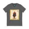 La camiseta unisex Tikal Vintage de cuello en V ofrece un look casual pero elegante.