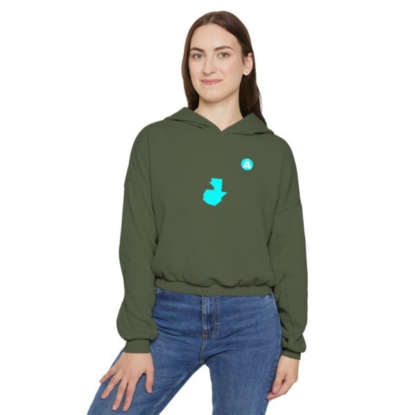 Sudadera de GUATE, con capucha ceñida para mujer, su cintura elástica y suave le da un aspecto moderno.