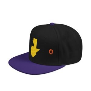 Gorra snapback con bordado de mapa de GUATE, moderna y casual de uso diario.
