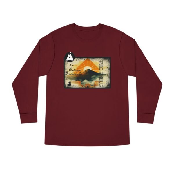 Camiseta de La Antigua Guatemala, manga larga, unisex, para viajeros, ropa de aventura única.