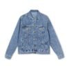 Guate Men's Denim Jacket, Casual Wear, Streetwear, Travel Apparel, Perfect Gift for Him, Summer Fashion, Layering Essential