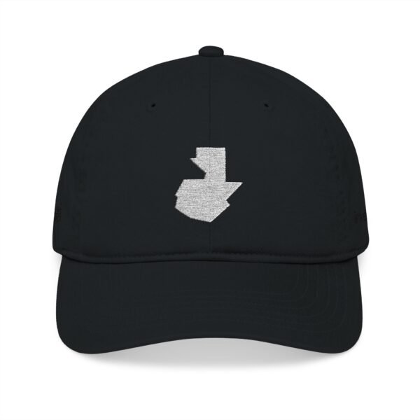 Gorra de béisbol orgánica bordada con el mapa de GUATE, un accesorio perfecto para quienes aman la ropa informal.