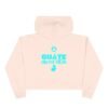 Sudadera corta con capucha de GUATE, estilo moderno y desenfadado, ideal para salidas o para relajarse en casa.