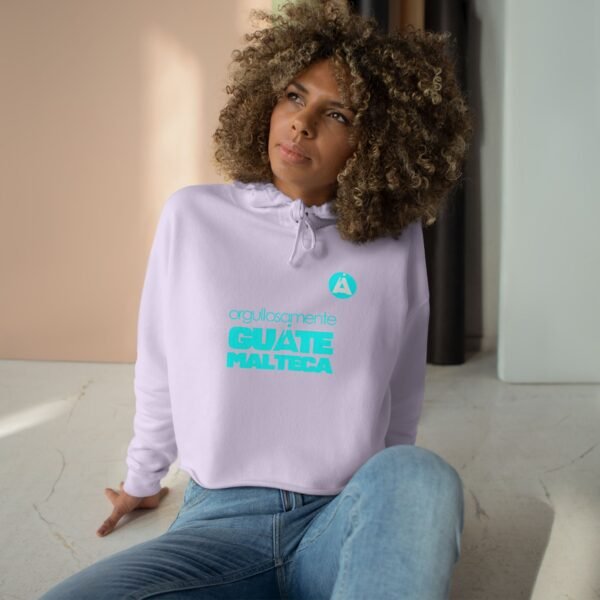 Sudadera corta con capucha de GUATE, estilo moderno y desenfadado, ideal para salidas o para relajarse en casa.