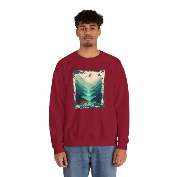 Sudadera unisex inspirada en la naturaleza de Semuc Champey, perfecta para los amantes de la moda.