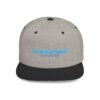 Esta gorra plana es elegante y ajustable, perfecta para el día a día.
