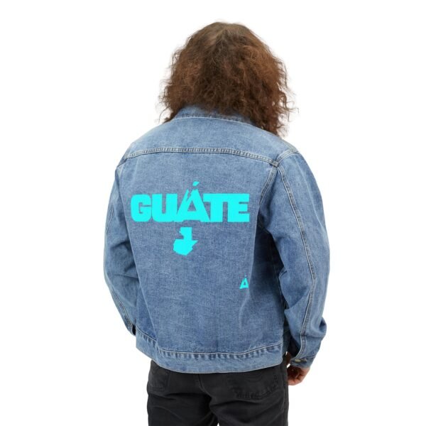 Guate Men's Denim Jacket, Casual Wear, Streetwear, Travel Apparel, Perfect Gift for Him, Summer Fashion, Layering Essential