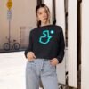 Chic Guatemala Map Cropped Fleece Pullover, Casual Top, Women's Hoodie, Gift for Her, Summer Style, Trendy Sweatshirt