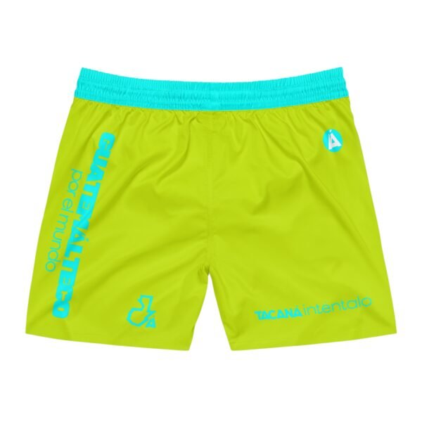 Turquoise Graphic Swim Shorts for Men | Stylish Beachwear, Summer Swim Trunks, Vacation Shorts, Pool Party Attire, Men's Swimwear