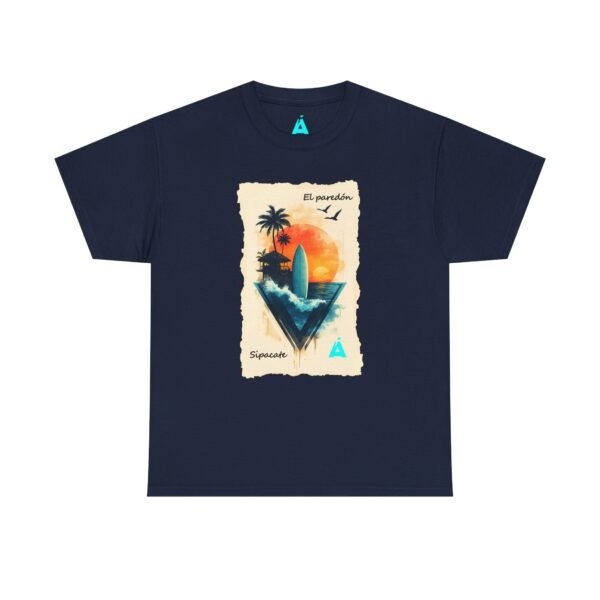 Vive un ambiente tropical con esta camiseta Sunset, unisex, perfecta para los amantes de la playa.