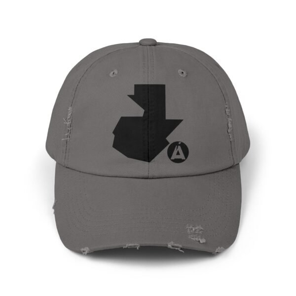 Gorra unisex desgastada y diseño de GUATE, perfecta para aventuras al aire libre.
