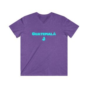 Guatemala V-Neck Tee | Fitted Short Sleeve Shirt, Casual Wear, Travel Apparel, Gift for Him, Summer Fashion