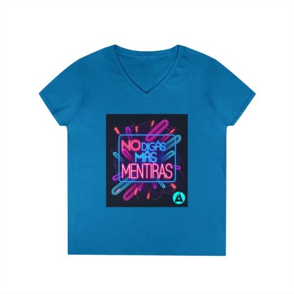 Retro V-Neck T-Shirt with 80's Neon Design, Fun Casual Wear, Perfect for Retro Parties, Birthdays, Gifts for Nostalgia Lovers
