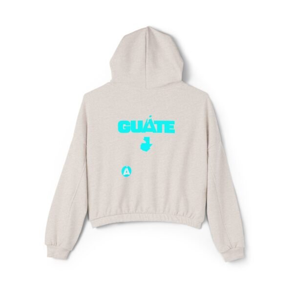Sudadera de GUATE, con capucha ceñida para mujer, su cintura elástica y suave le da un aspecto moderno.