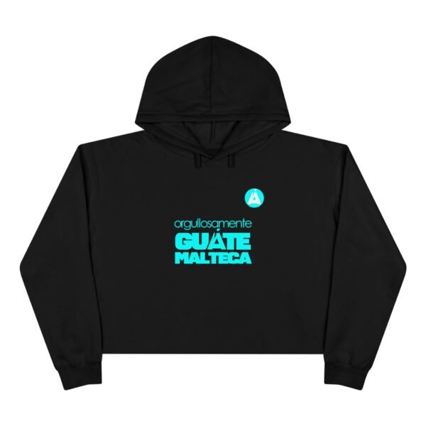 Sudadera corta con capucha de GUATE, estilo moderno y desenfadado, ideal para salidas o para relajarse en casa.