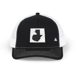 Gorra Texas Arrow, bordada con mapa de GUATE, estilo casual, para amantes de las actividades al aire libre.