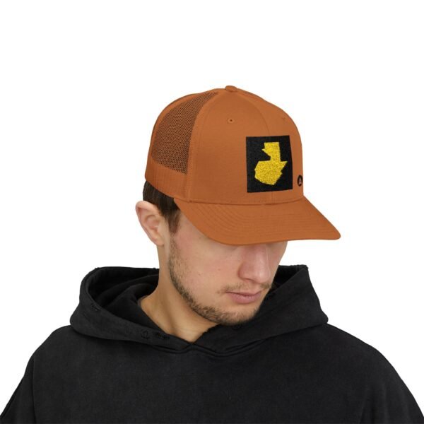 Gorra snapback con el mapa de Guatemala es la gorra casual perfecta para los amantes de los viajes y la aventura.