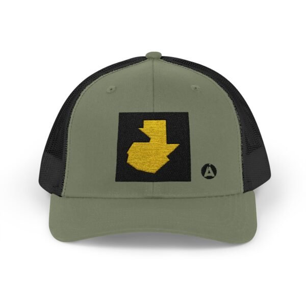 Gorra snapback con el mapa de Guatemala es la gorra casual perfecta para los amantes de los viajes y la aventura.