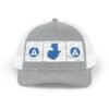 Elegante gorra de camionero con mapa de GUATE, perfecta para aventuras al aire libre.