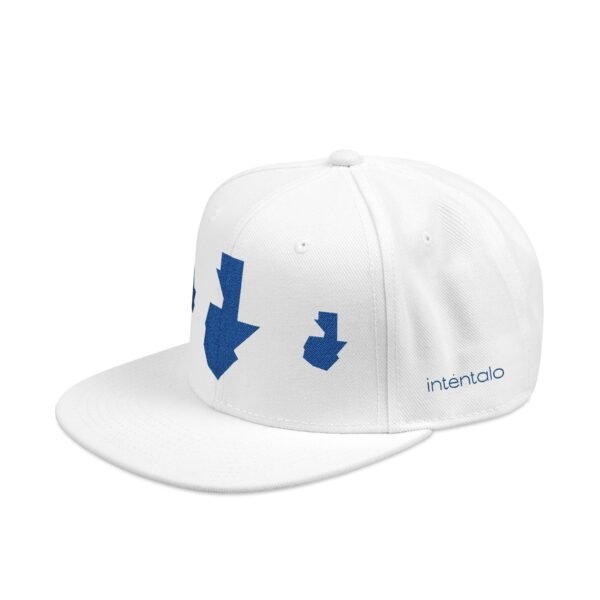 Gorra plana con visera ajustable y diseño de GUATE,  moderna para uso casual.